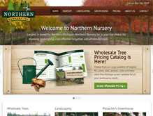 Tablet Screenshot of northernnurseryinc.com